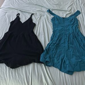 ExSmall rompers both from target both worn once